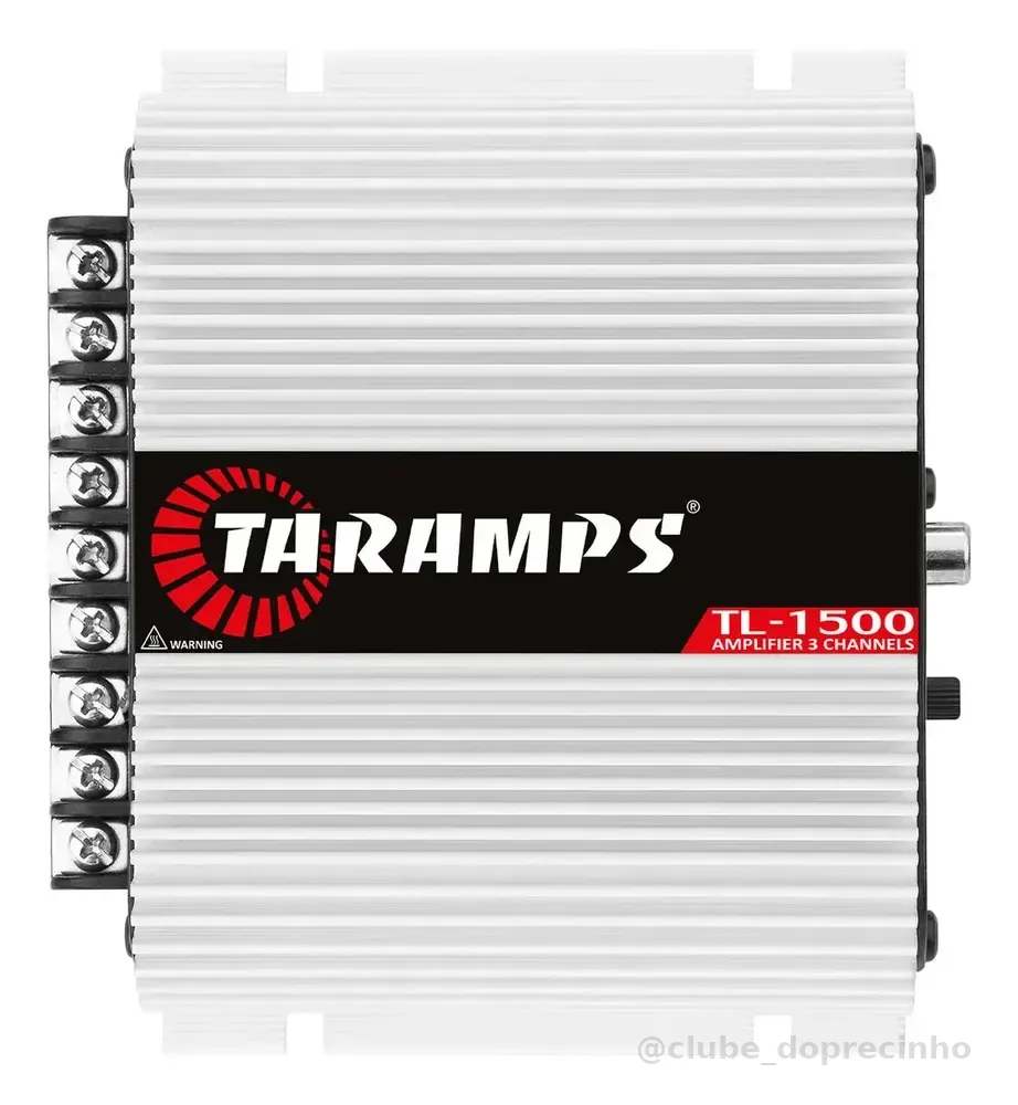 Módulo Amplificador Taramps TL 1500 Digital, 3 Canais e 390W RMS