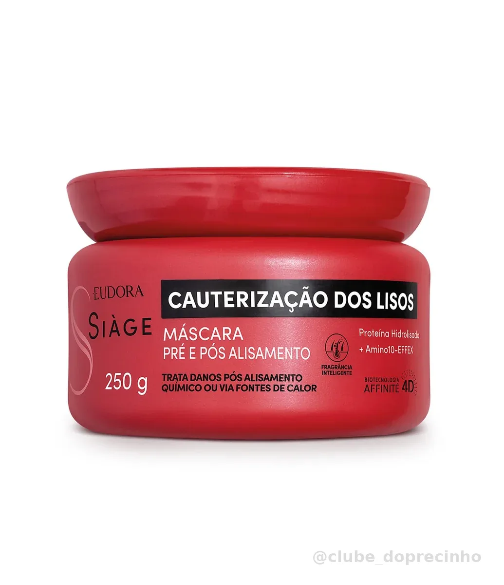 Eudora Siàge Cauterização dos Lisos Máscara Capilar 250g
