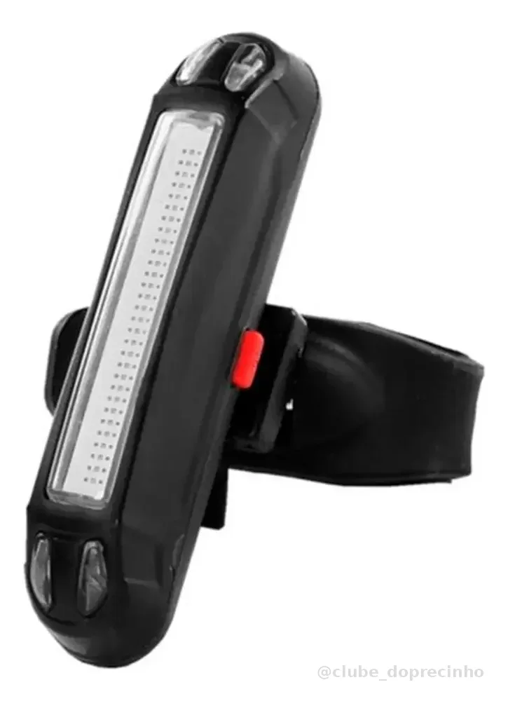 Lanterna Led Traseira  Bike Sinalizador Usb 5 Modos! 2 Cores