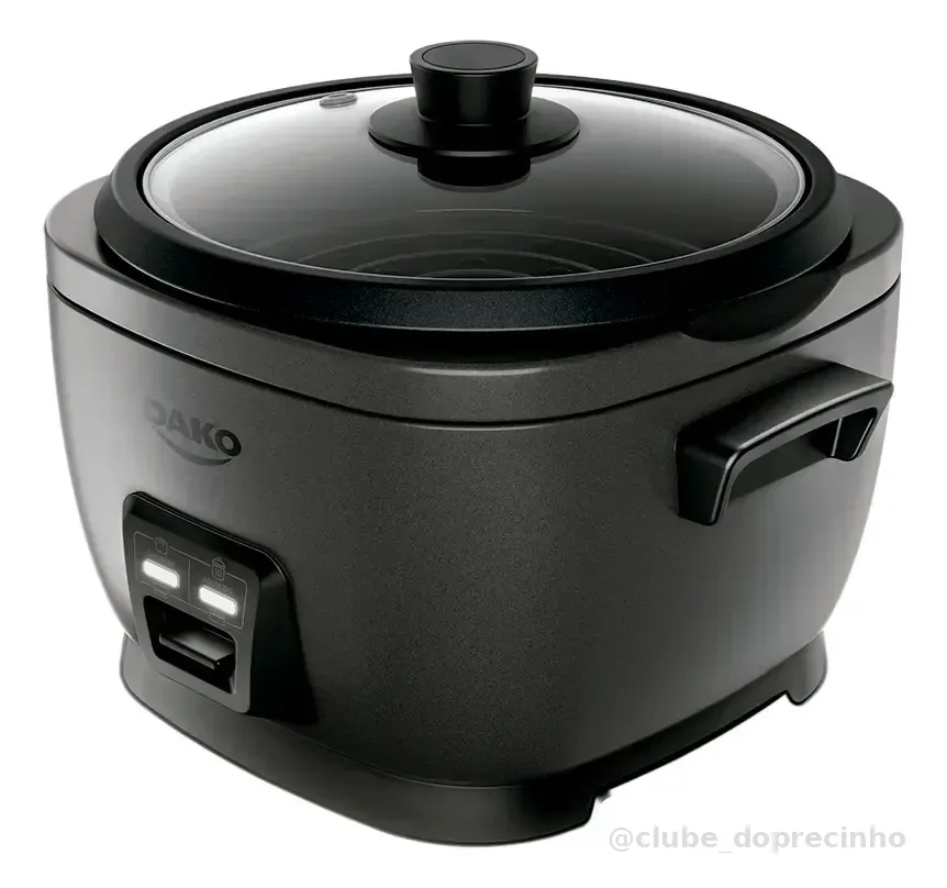 Panela De Arroz Elétrica Dako 700w Com 4 L 10 Xícaras Cinza Cor Cinza-escuro Frequência 60 Hz