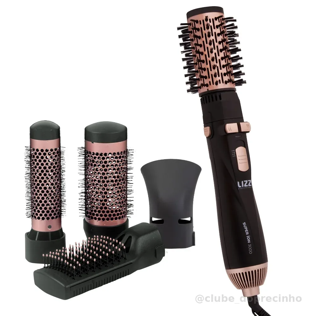 Escova Super Íon 3000 Multifuncional 1300W - Lizz Pro