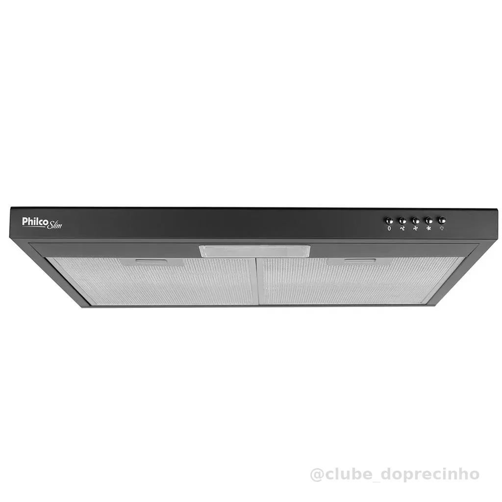 Depurador e Exaustor Philco PDR60P Slim 60cm 3 velocidades Preto