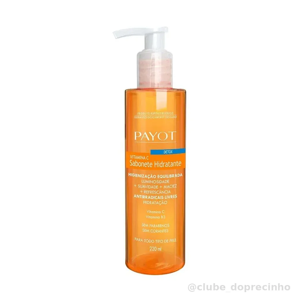 Sabone Liquido Vitamina c Payot Hidratante Detox
