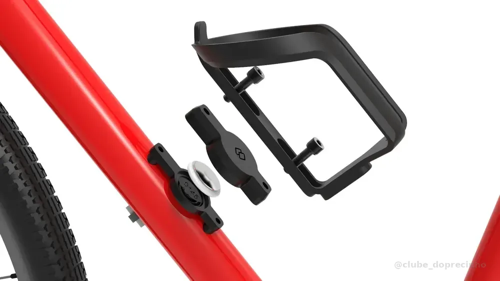 Suporte Para Rastreador Bicicleta Compativel Com Airtag Preto