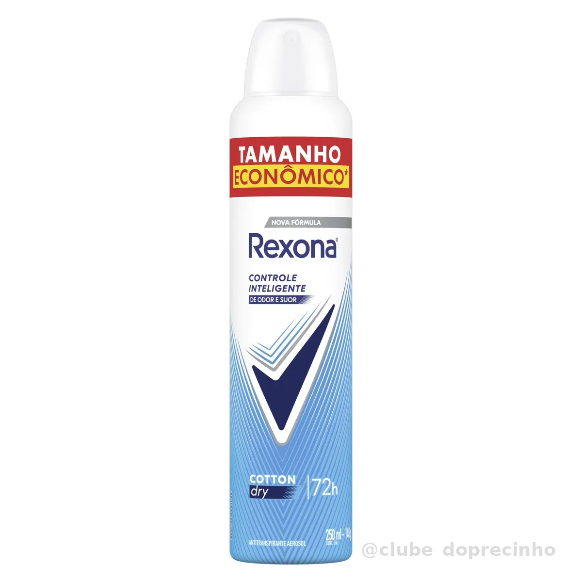 Rexona Antitranspirante Aerossol Cotton Dry 250 ML, Leve Mais Pague Menos, Embalagem Pode Variar