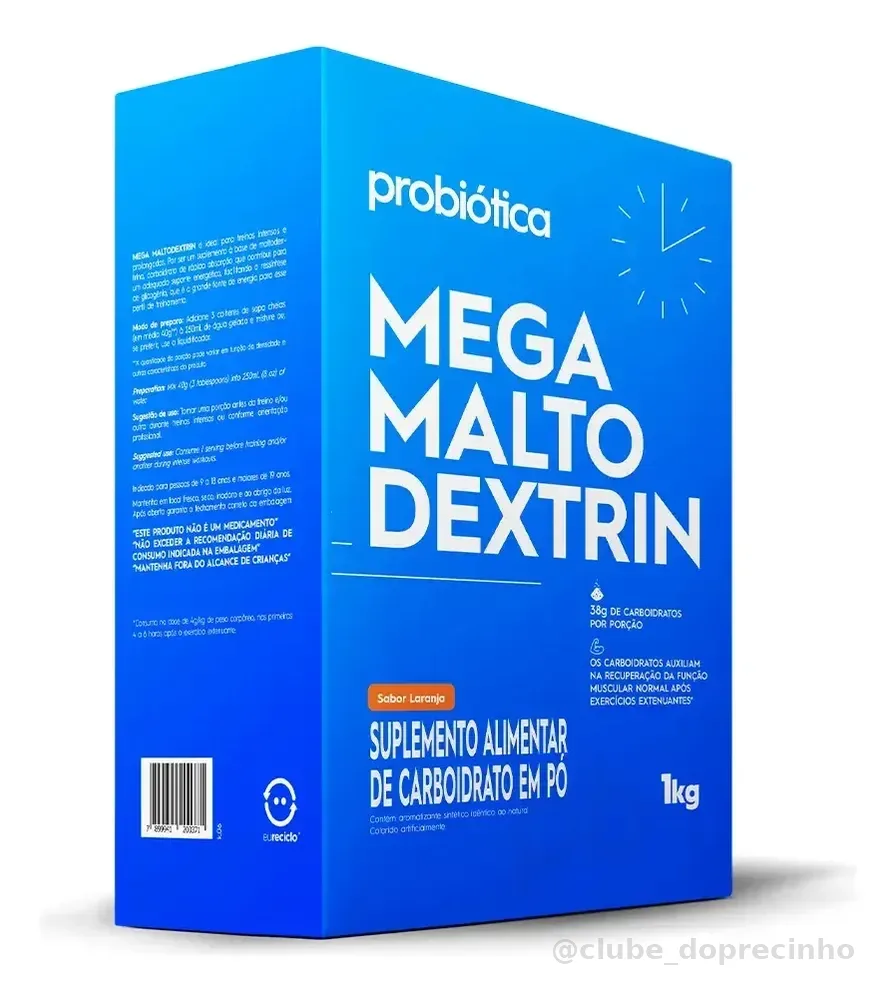Mega Maltodextrin 1 Kg Laranja - Probiótica