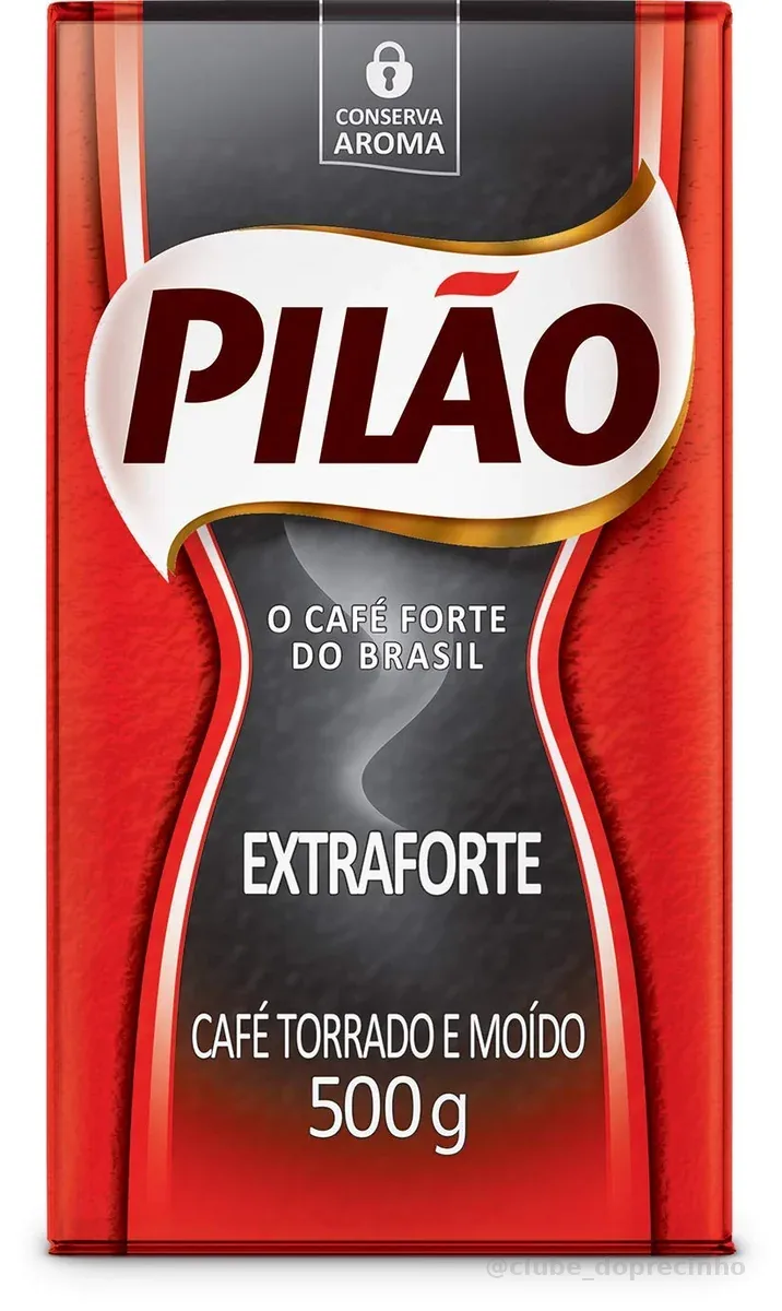 Café Pilão Torrado e Moído Extraforte Vácuo 500 gramas
