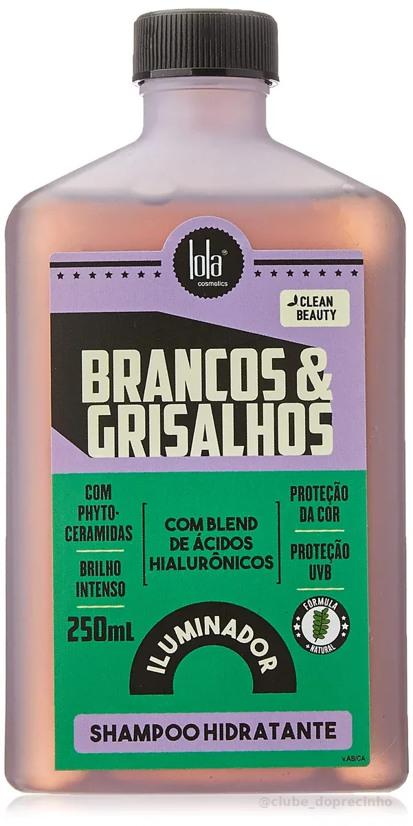 Brancos e Grisalhos Shampoo Hidratante 250ml , Lola Cosmetics