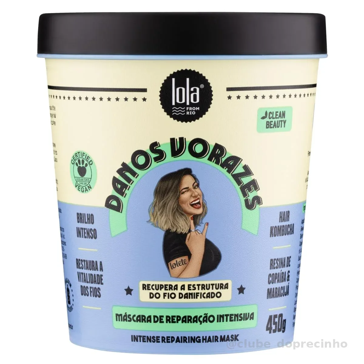 Danos Vorazes Máscara de Tratamento 450g , Lola Cosmetics