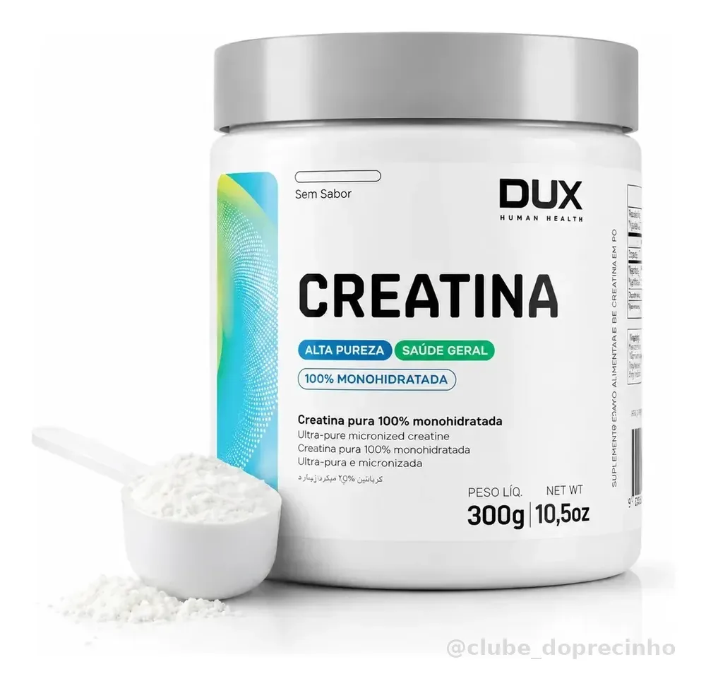 Creatina Dux Monohidratada Pura Sabor Neutro 300g