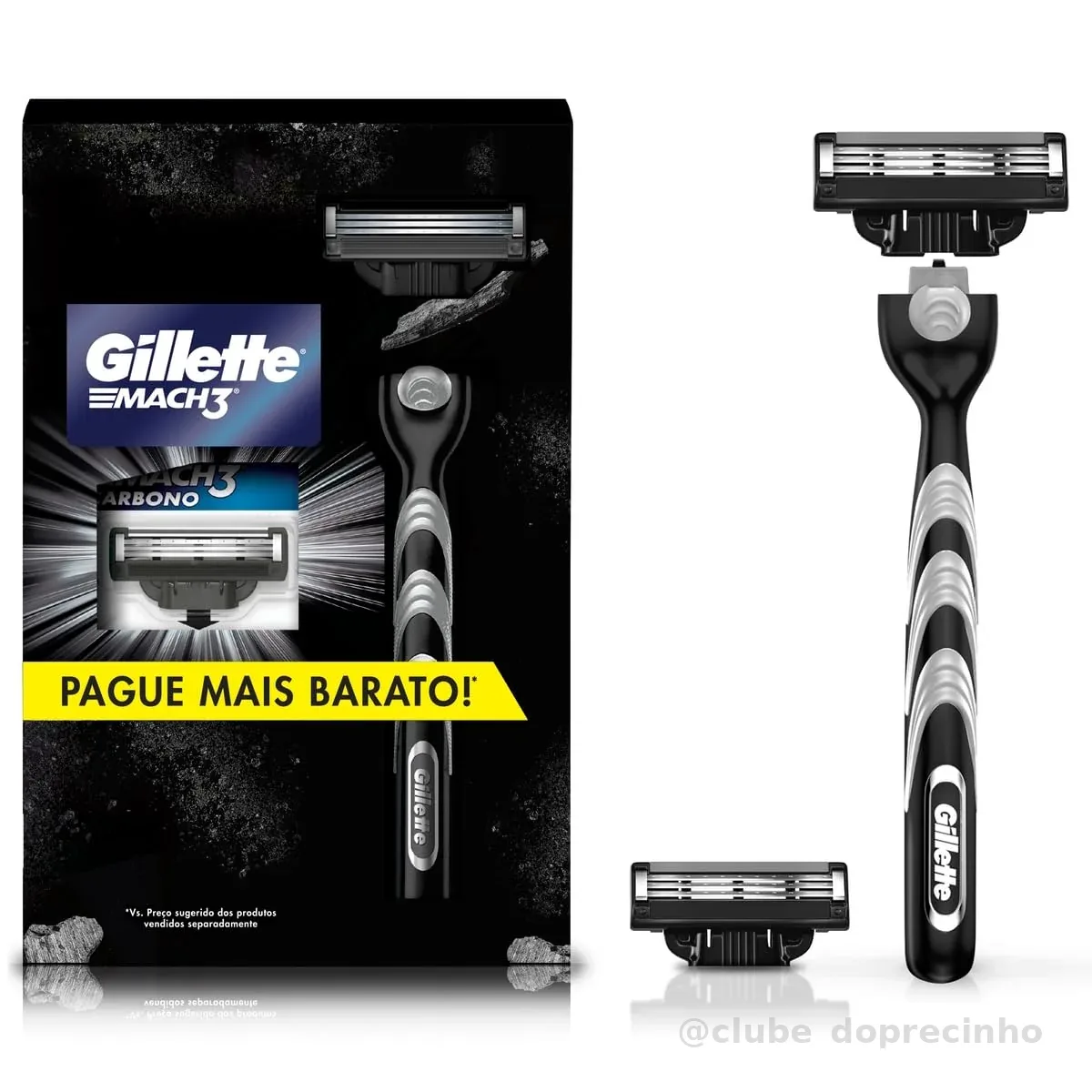 Kit Mach3 Carbono 1 Cabo + 2 Refis Preço Especial