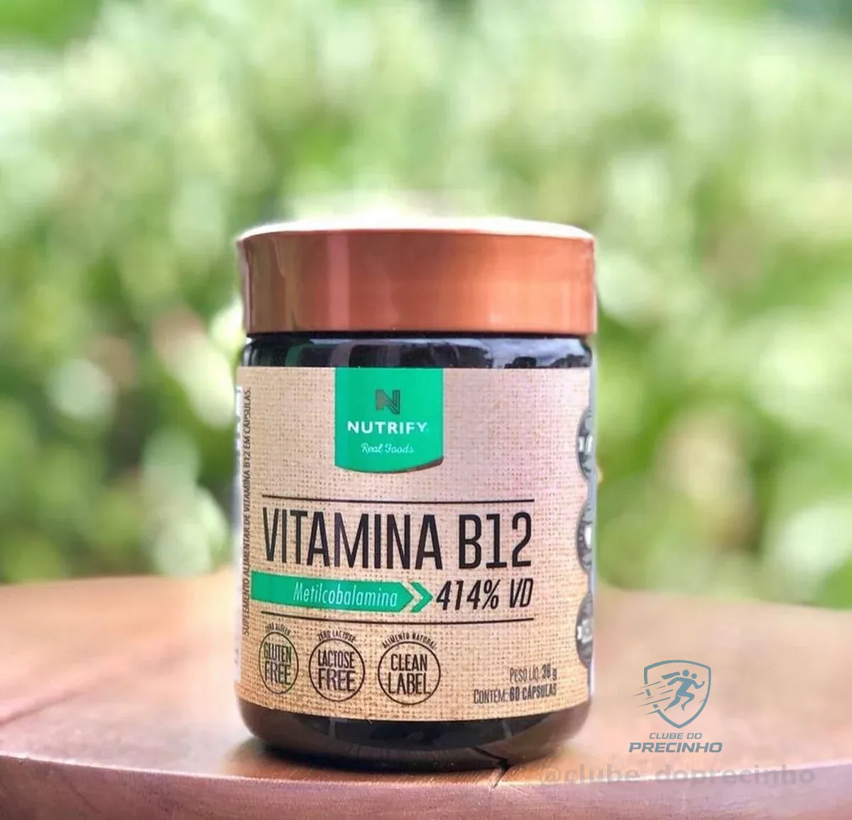 Vitamina B12 Metilcobalamina 414% 60caps Nutrify Cápsulas