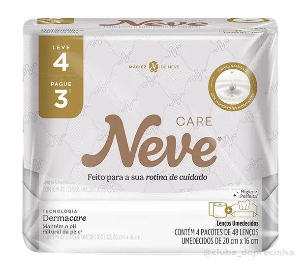Lenço Umedecido Neve Care Leve 4 Pague 3