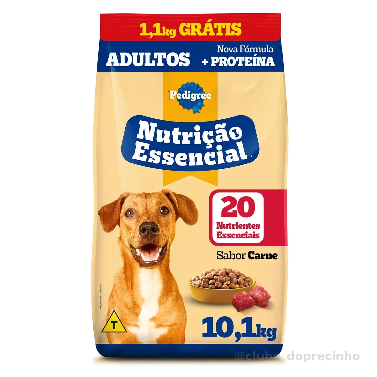 Ração Pedigree Nutrição Essencial Carne Para Cães Adultos