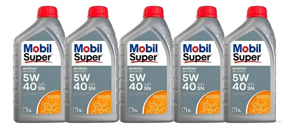 Kit 5 Litros - Mobil Super 5w-40 Óleo Lubrificante Sintético