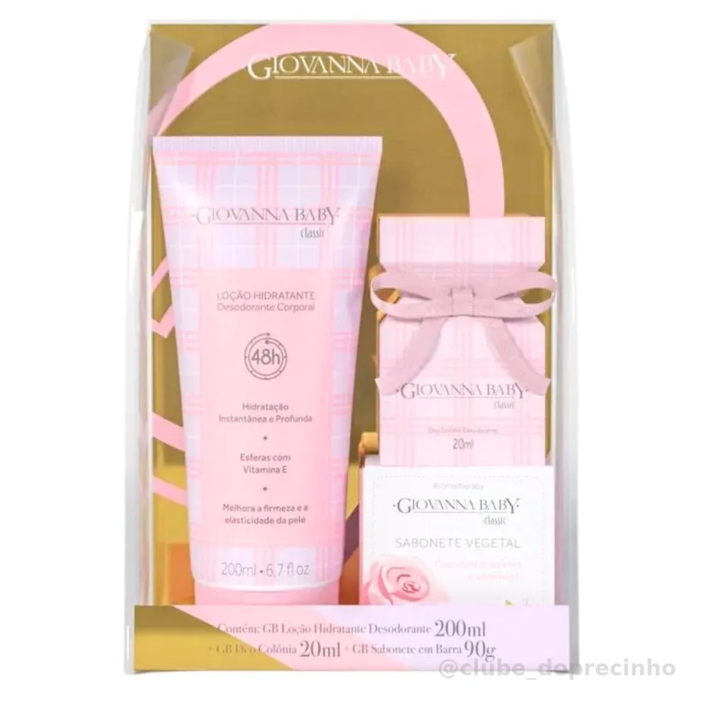 Giovanna Baby - Kit Giovanna Baby Col 20Ml+Locao 200Ml+Sab 90G Classic (Novo)