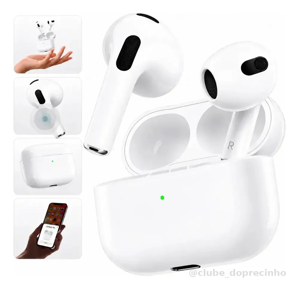 Fone Ouvido Bluetooth 5.4 Sem Fio Kateluo Anti Ruido A Prova Dagua Compatível Com Todos Celulares Tws Wireless Air Premium Microfone Touch