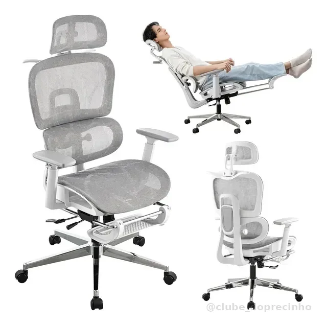Cadeiras De Escritório Monwo Malha Ergonômica Super Conforto