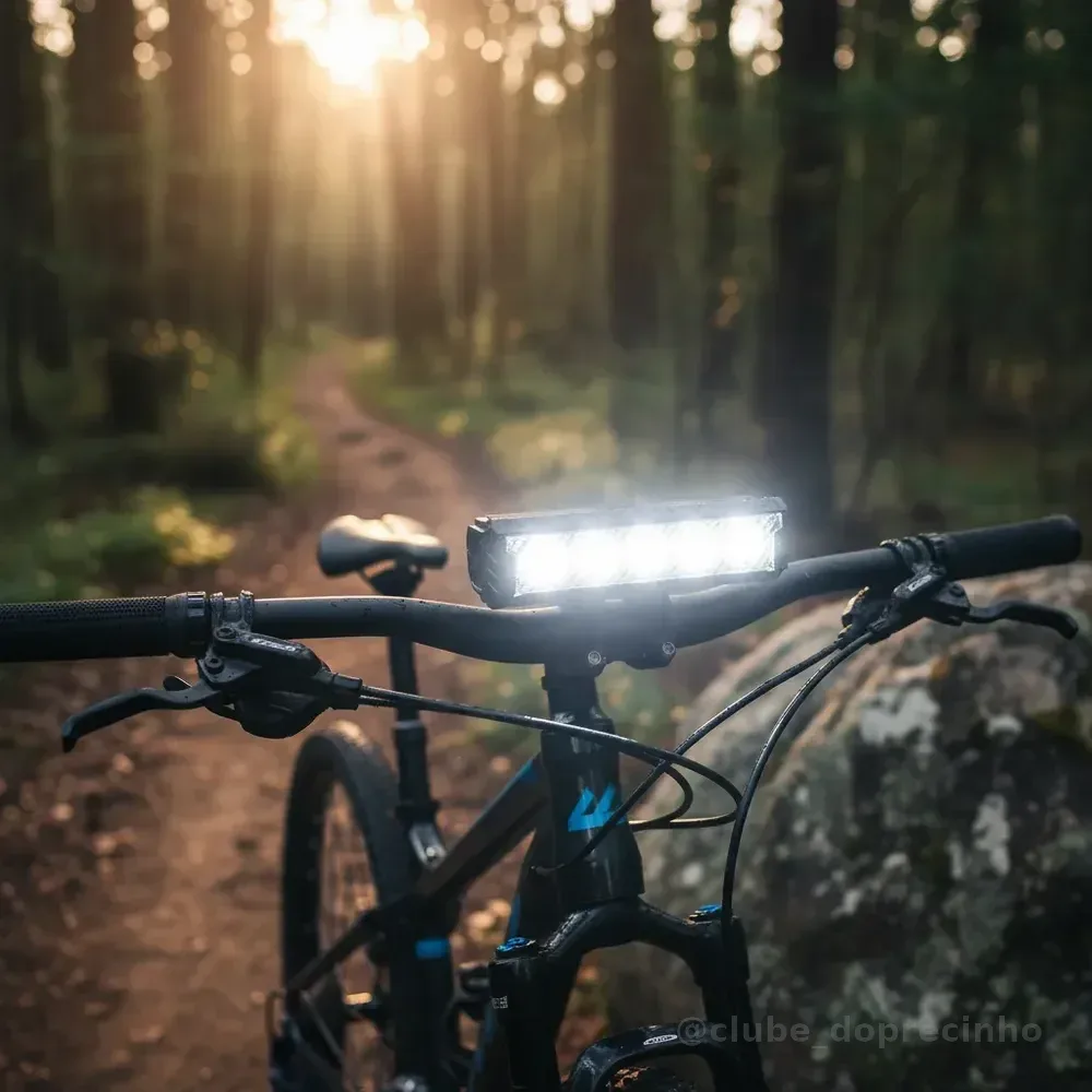 Farol Monster 5 Led Tg3 Lanterna Bike 20.000 Lumens Usb
