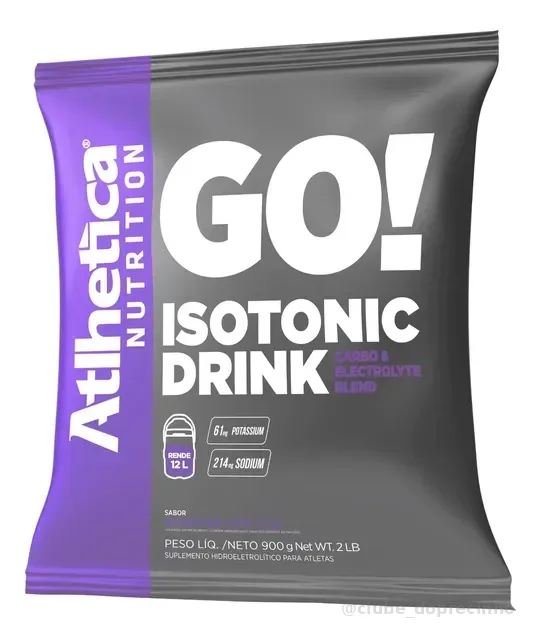 Isotonico Isotonic Drink 900g Go Atlhetica Repositor 30doses
