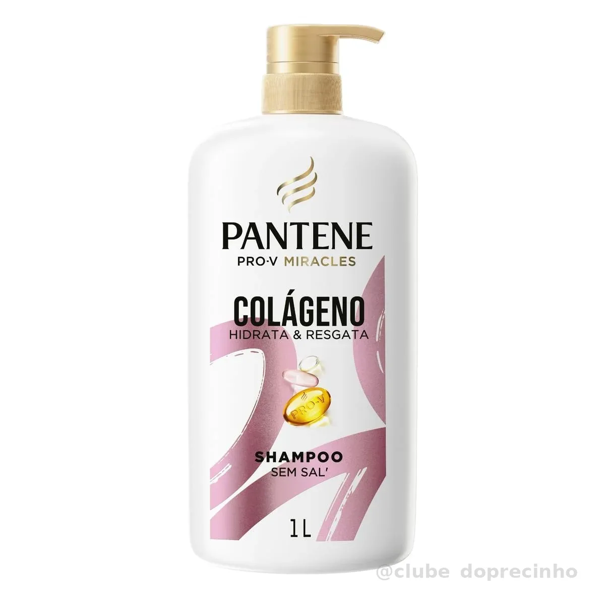 Pantene Pro-V Miracles Shampoo Colágeno Hidrata e Resgata 1L