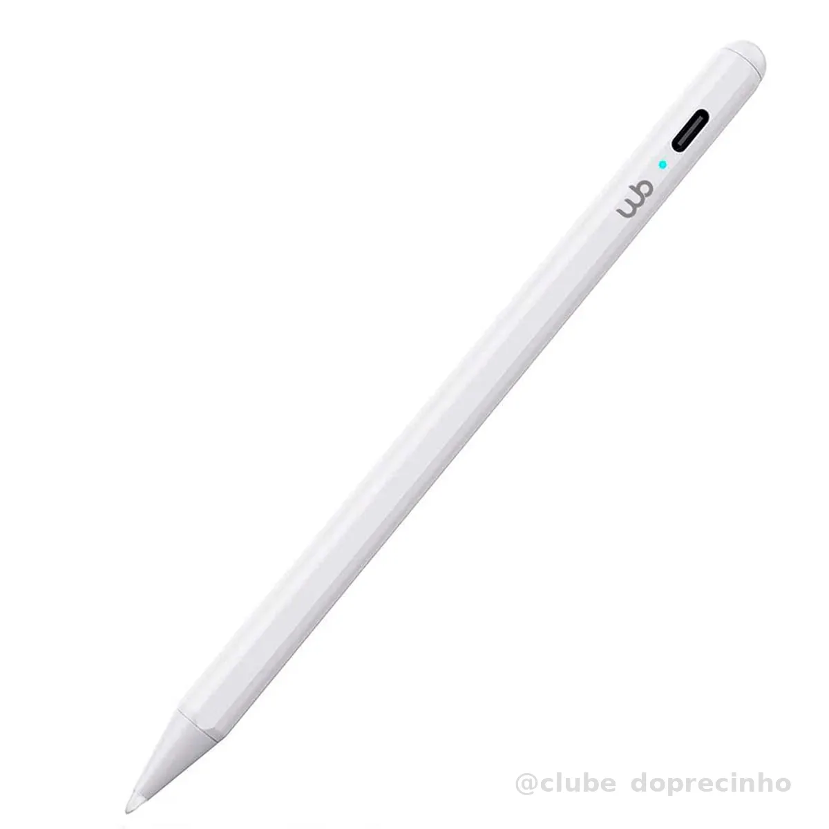 Caneta Pencil WB Para iPad com Palm Rejection e Ponta de Alta Precisão de 1.0mm - Branca (não compatível com iPads lançados antes de 2018)