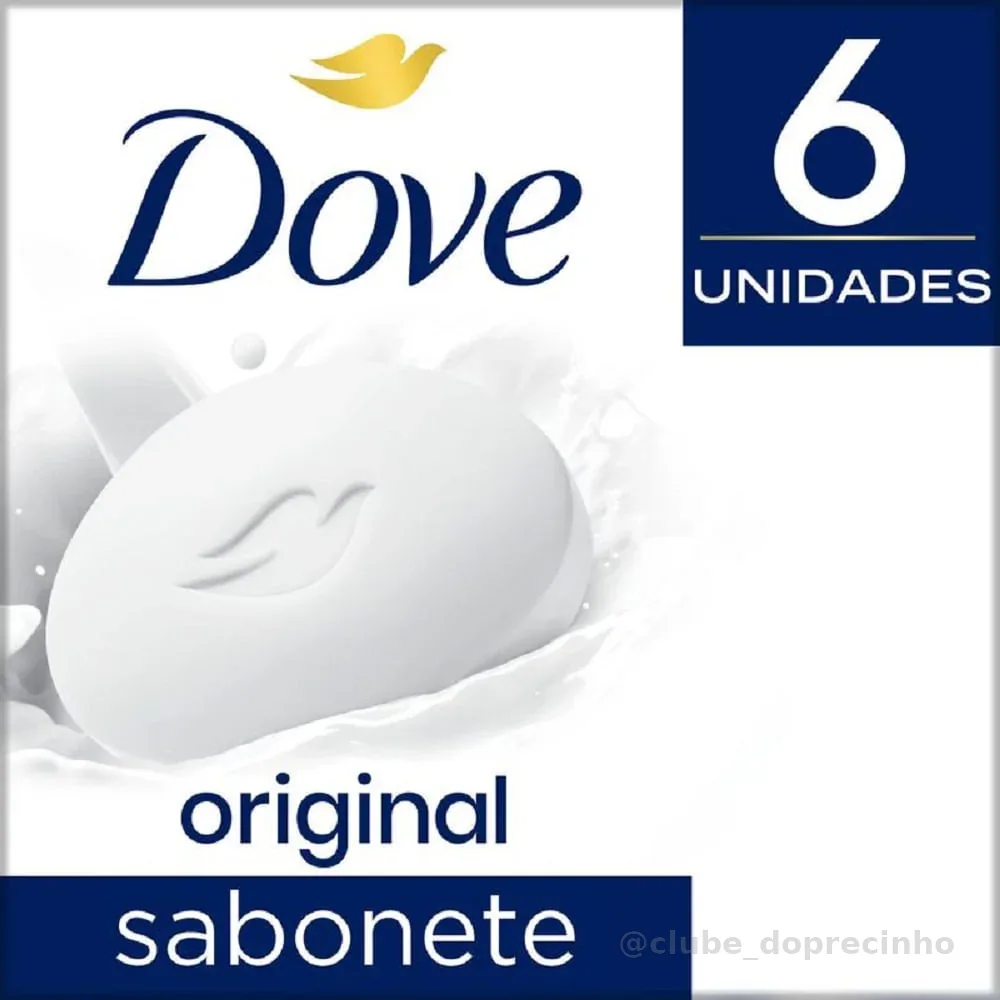 Sabonete Em Barra Dove Original 6 Unidades de 90g