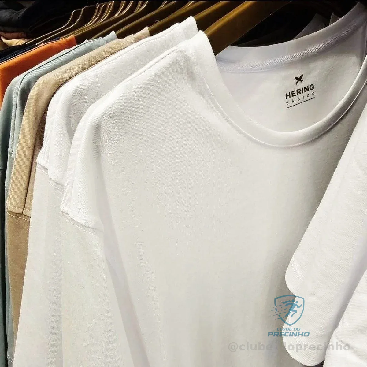 Kit Com 5 Camisetas Masculinas Básicas Hering