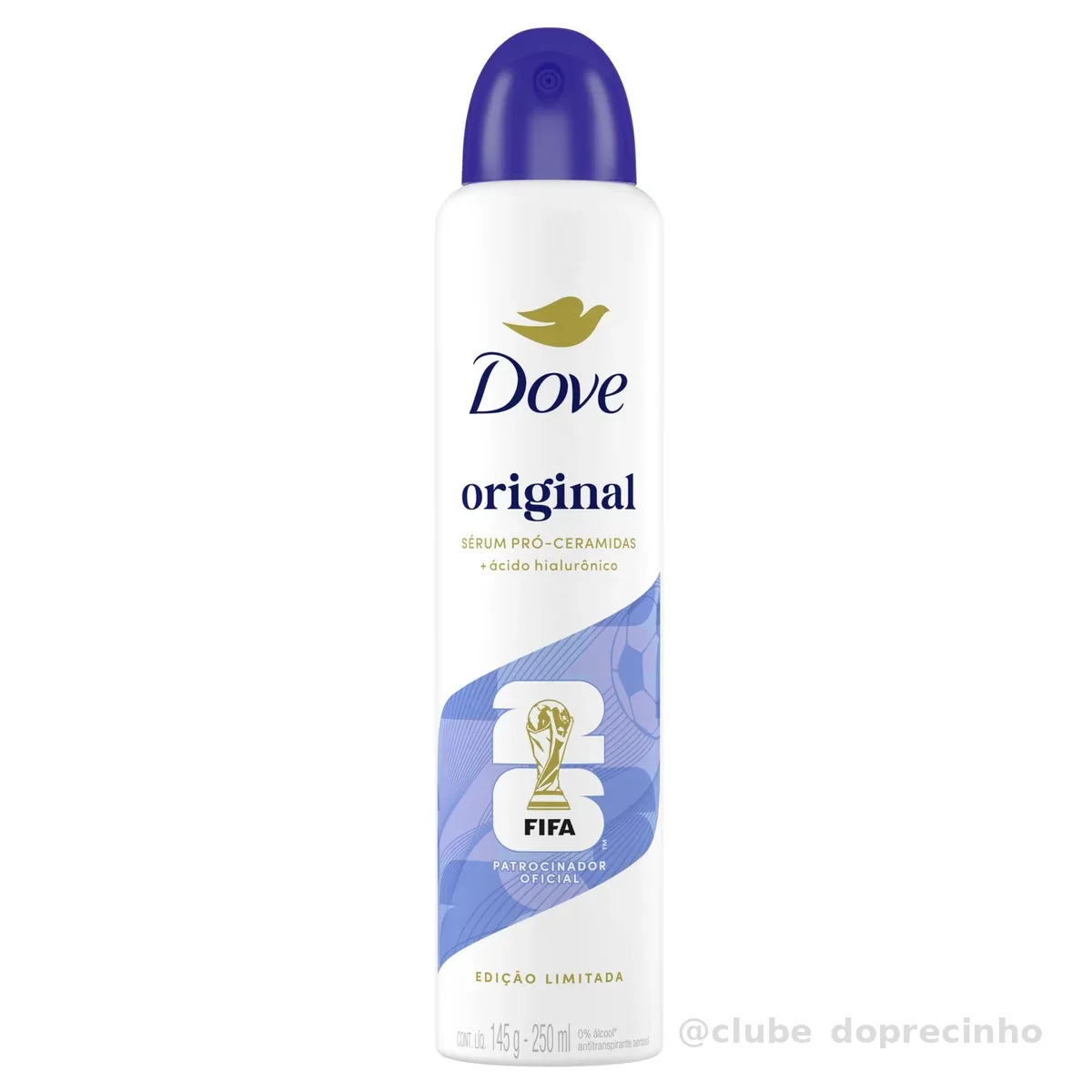 Dove Desodorante Antitranspirante Aerossol Original 250 ML, Leve Mais e Pague Menos