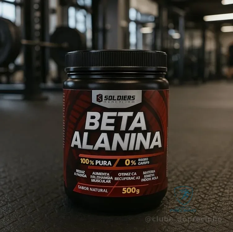 Beta Alanina Pura 500g Soldiers Nutrition Treino Performance Força Natural