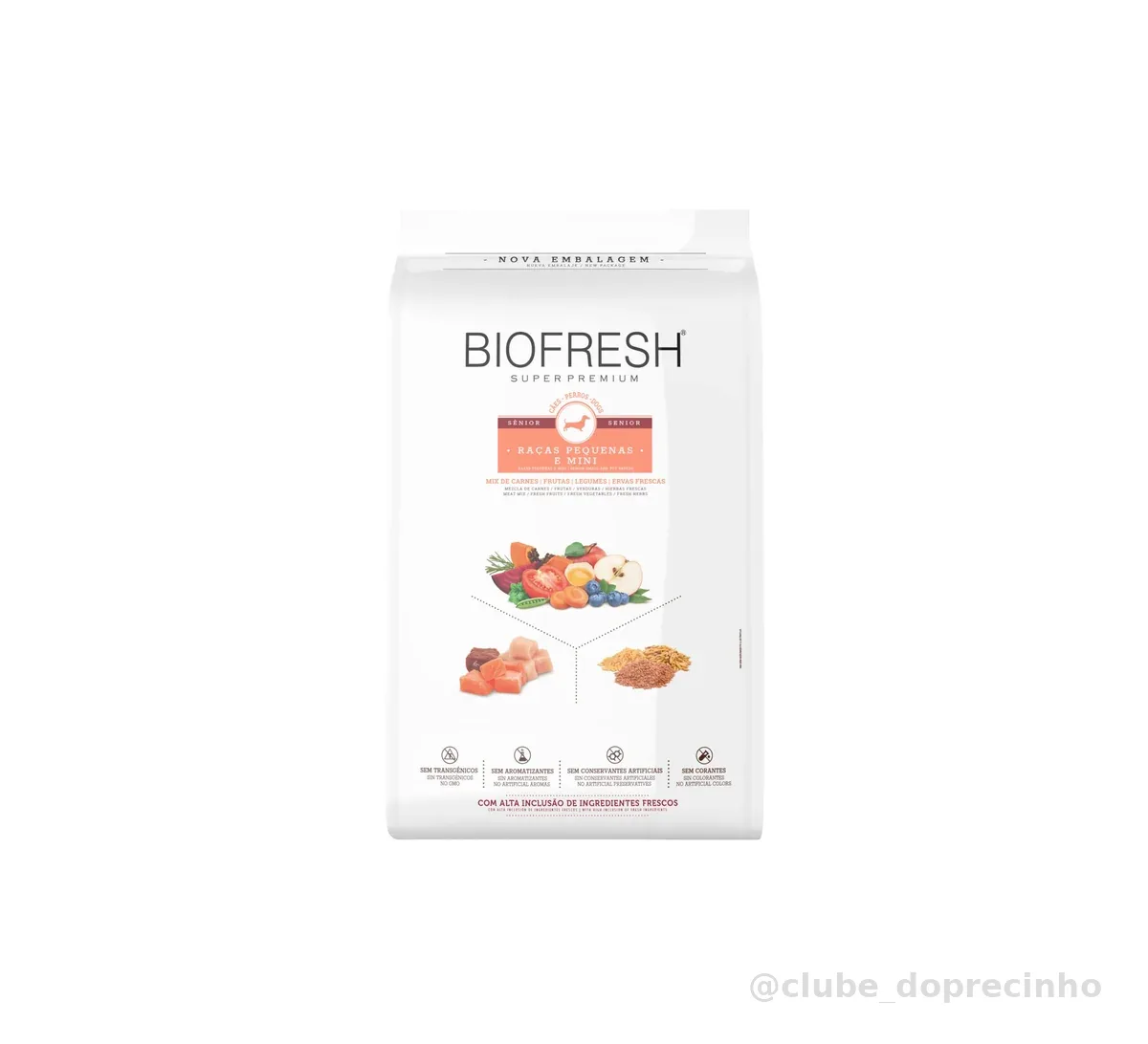 HERCOSUL Ração Biofresh Sênior Raças Pequenas E Minis 10 1Kg