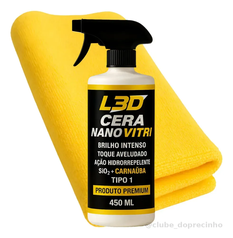 Cera Cristalizadora L3d 450ml Brilho Intenso Fácil Aplicação