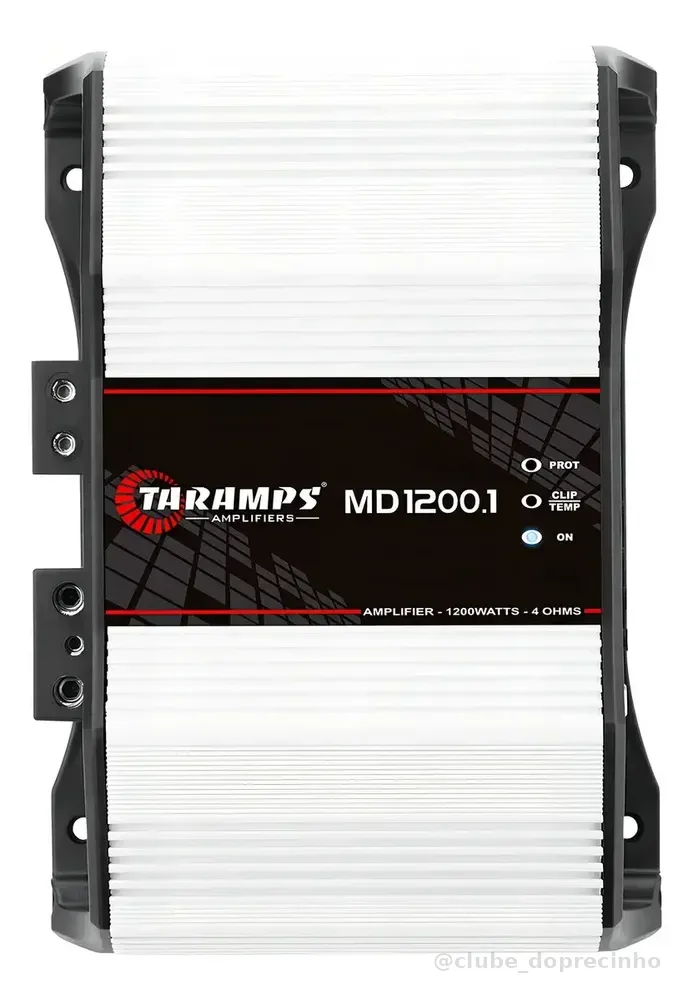 Taramps Modulo Md1200 4 Ohms 1200 Wrms Md 1200 1 Canal Mono Branco
