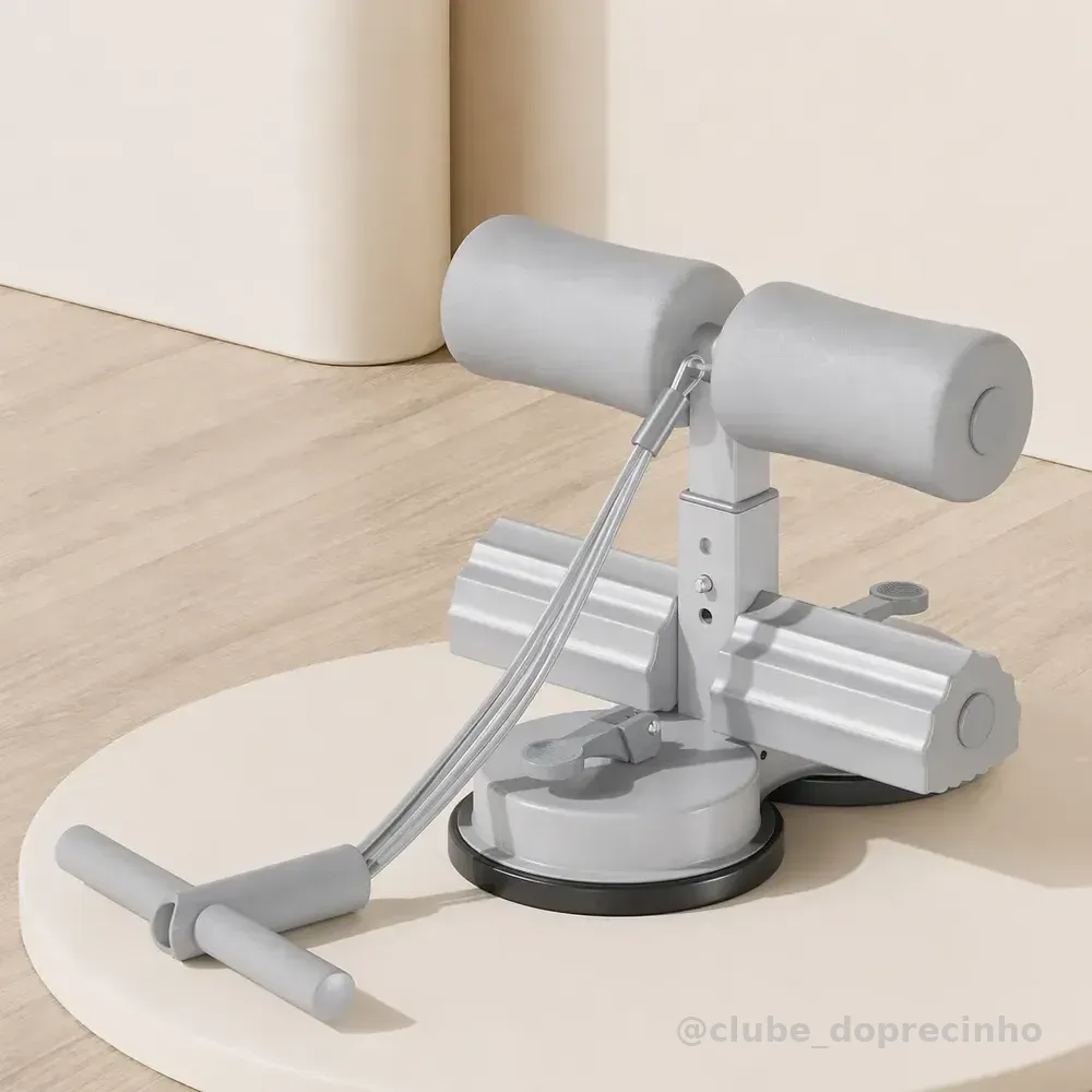 Aparelho Abdominal Suporte Pé Exercicios Academia Abdominal Cinza