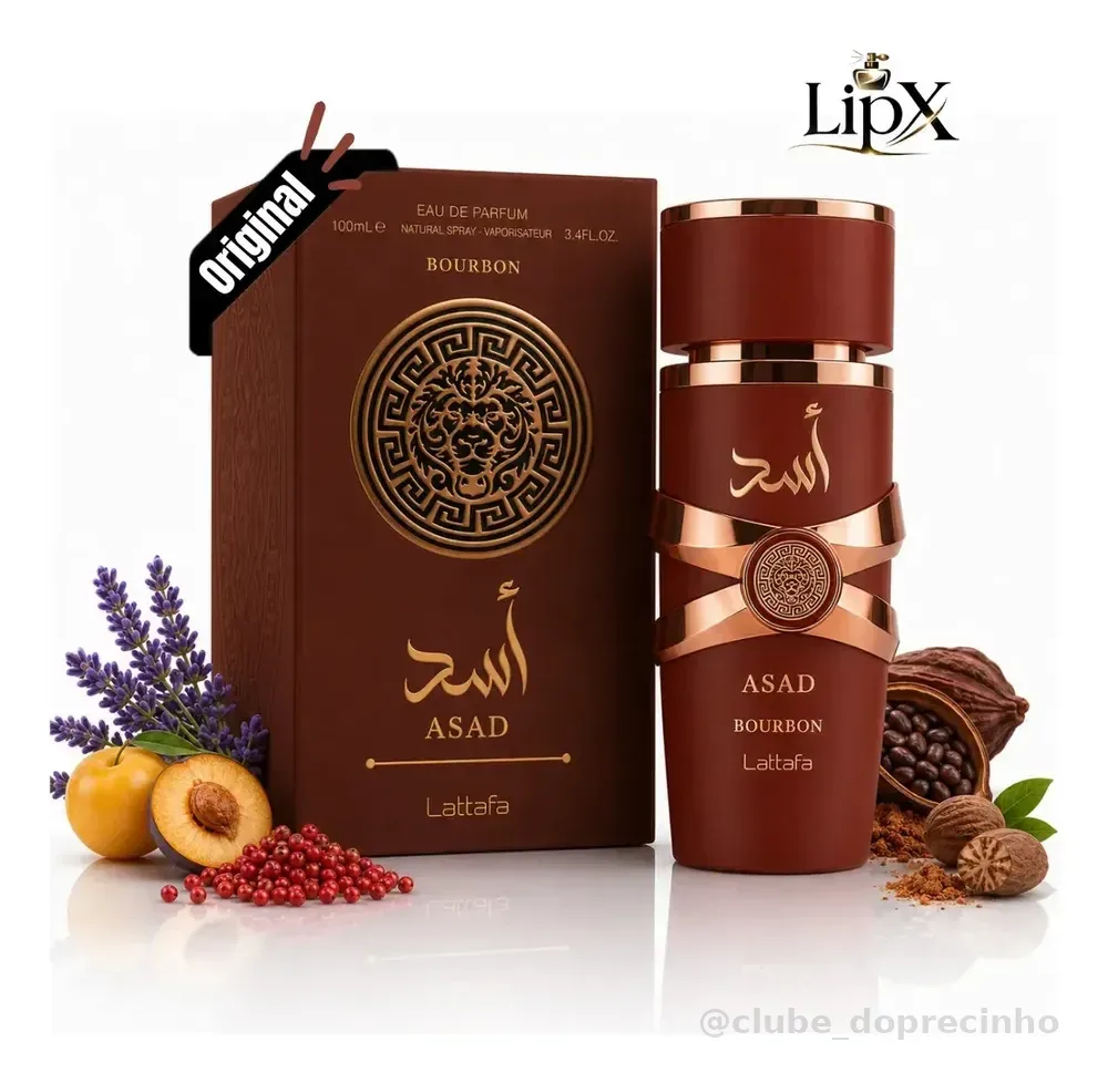 Perfume Árabe Asad Bourbon 100ml Lipx