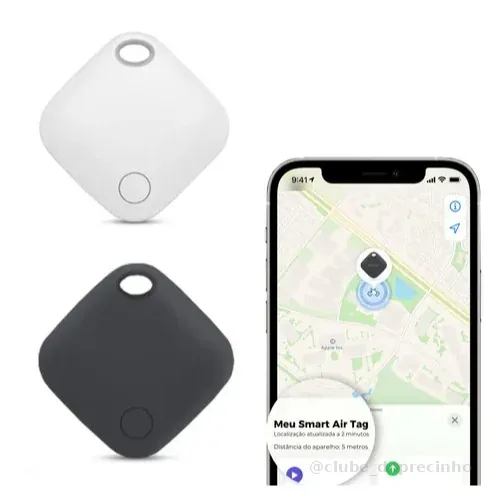 Tag Smart GPS  Rastreador Bluetooth - Localizador smart para Iphone - Dispositivo  Rastreamento De Objetos - Anti-Perda