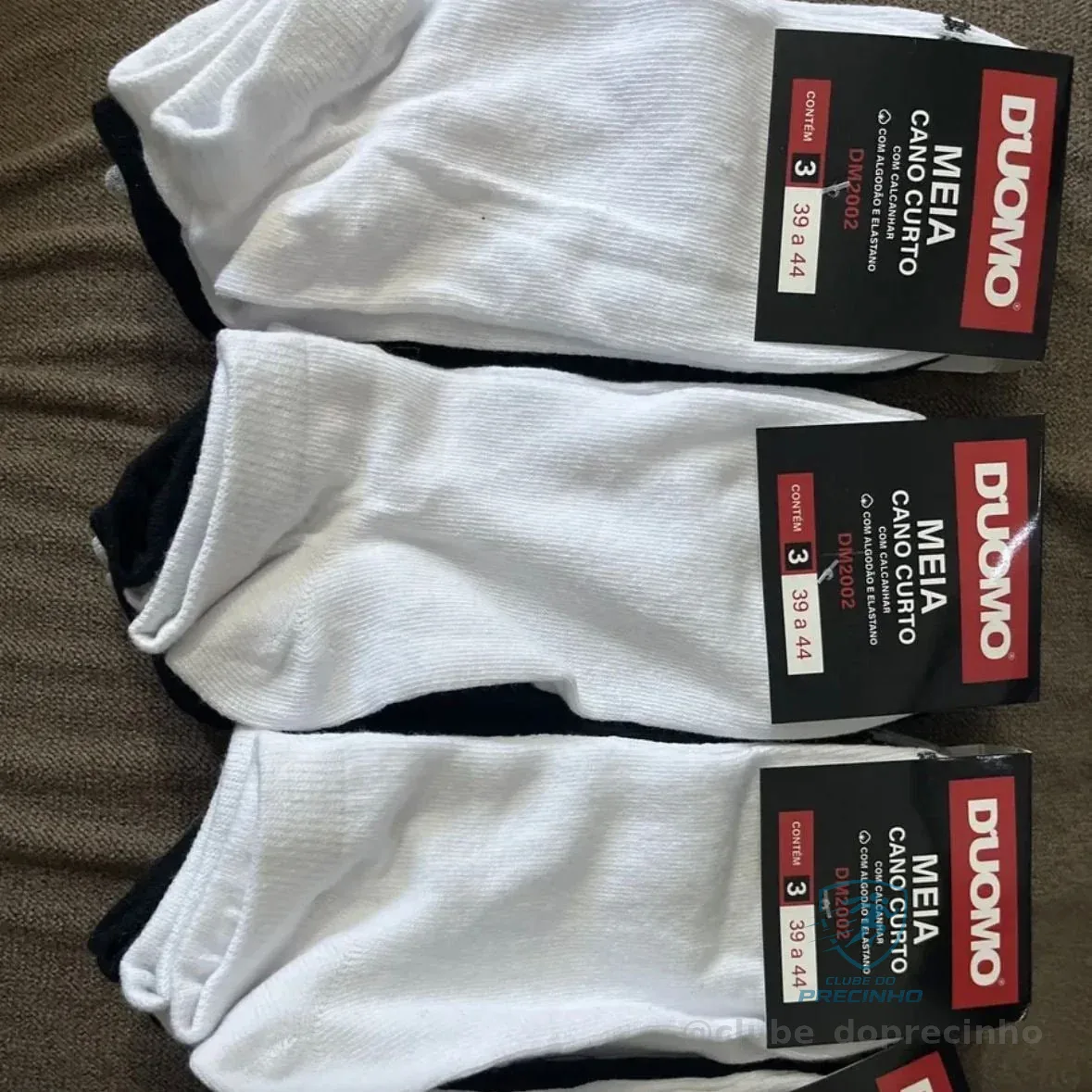 Kit 12 Pares Meia Masculina Cano Curto Soquete Algodão Duomo 12 Preto Masculina Academia Toque Macio 39-44 Meia Cano Baixo Masculina