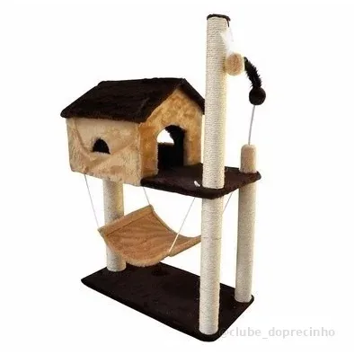 Arranhador Para Gato Casa Com Rede