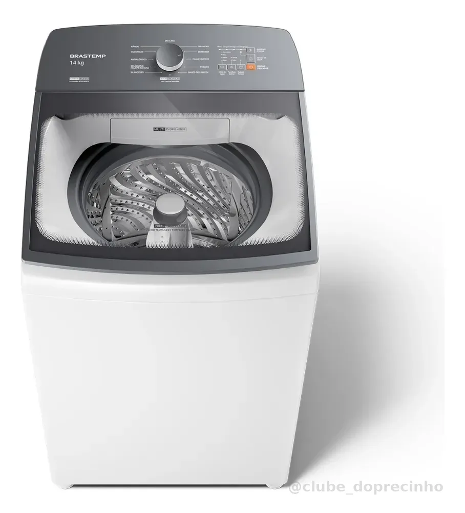 Máquina de Lavar Brastemp 14Kg Branca Smart Sensor- BWJ14AB