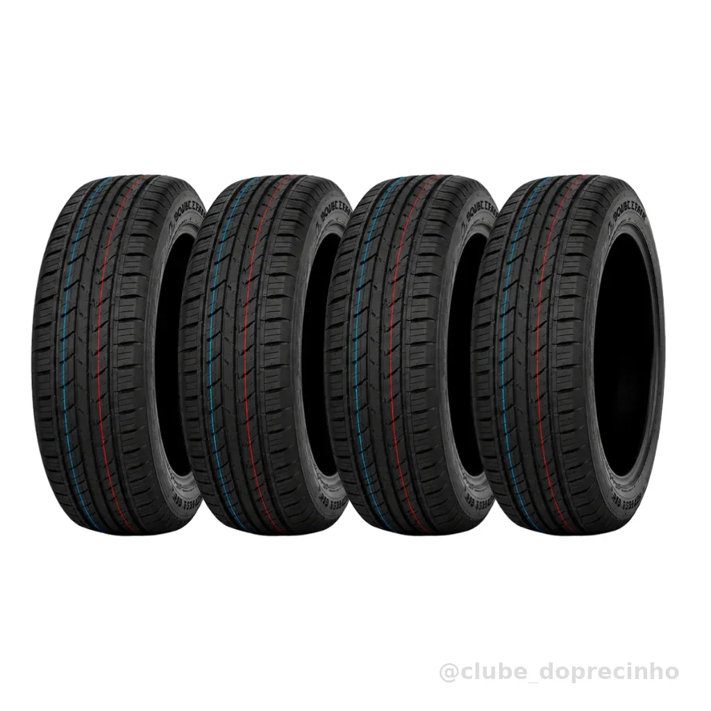 Kit 4 Pneus 195/55R15 85V Aro15 Doublestar  Aro 15