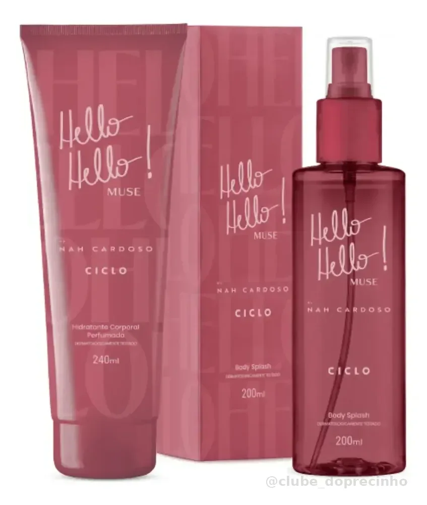 Combo Muse Hidratante 240ml + Body Splash 200ml Ciclo Desodorante Corporal