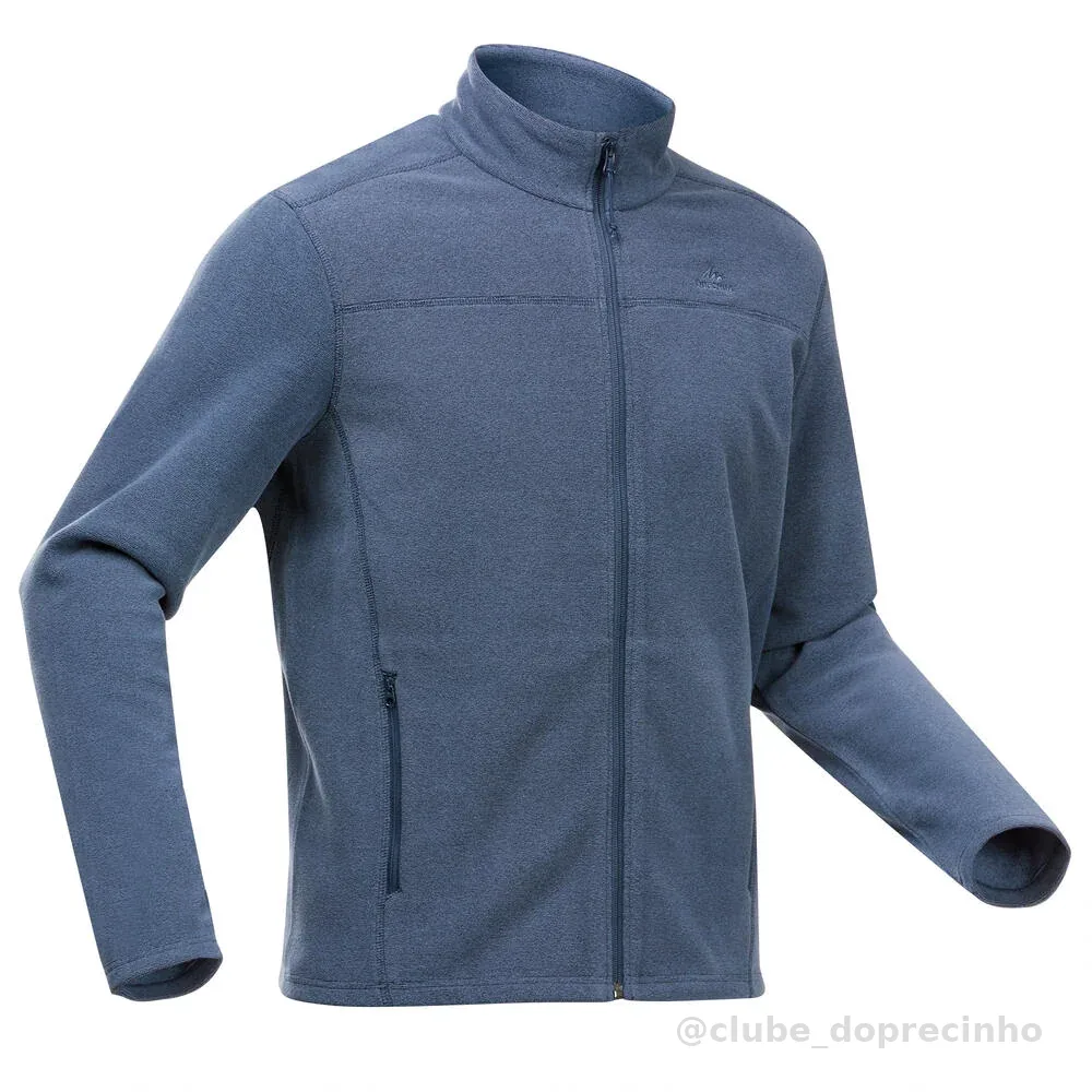 Blusa Fleece Masculina de Trilha Térmica MH100 Quechua Azul