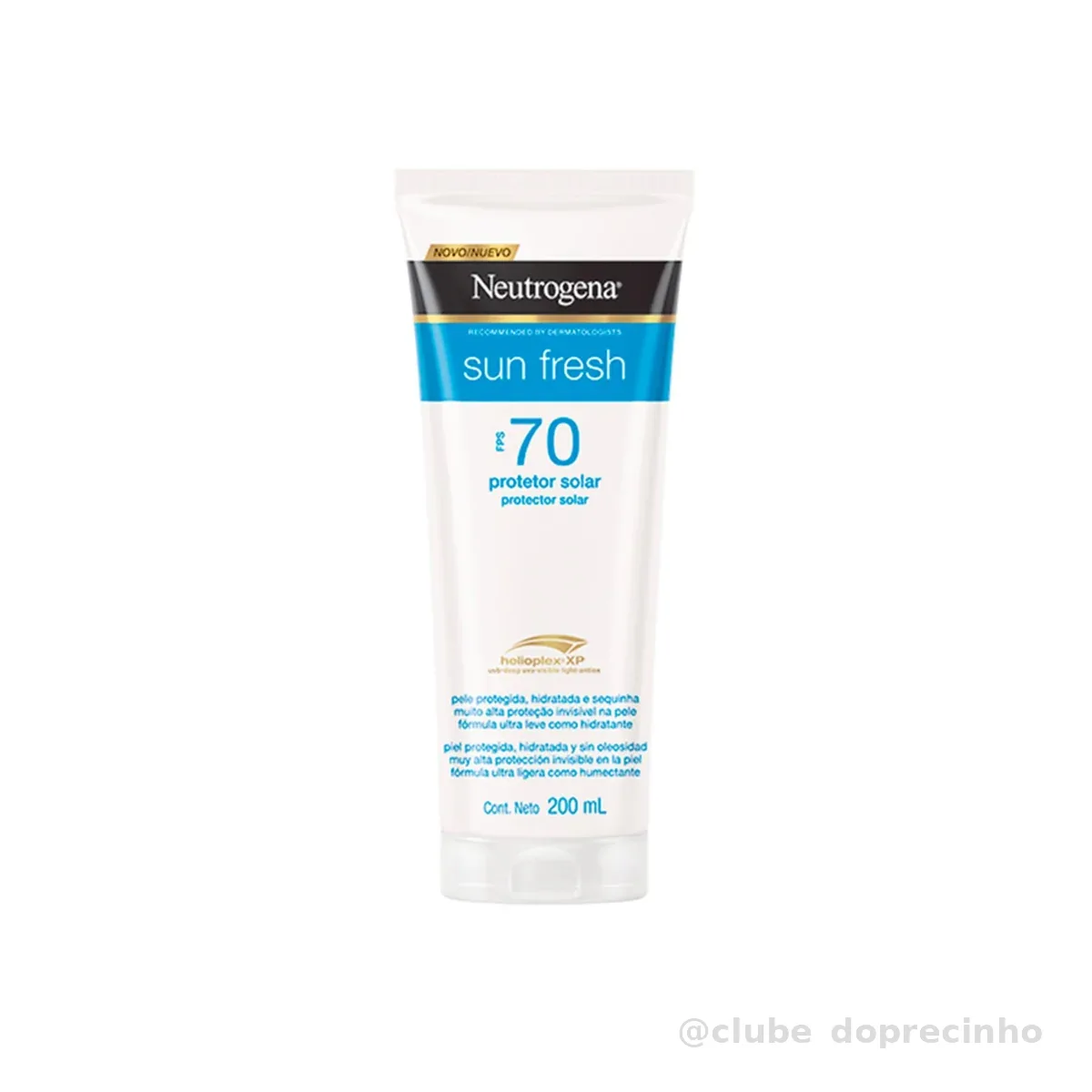Neutrogena Sun Fresh Protetor Solar Corporal, FPS 70, 200ml