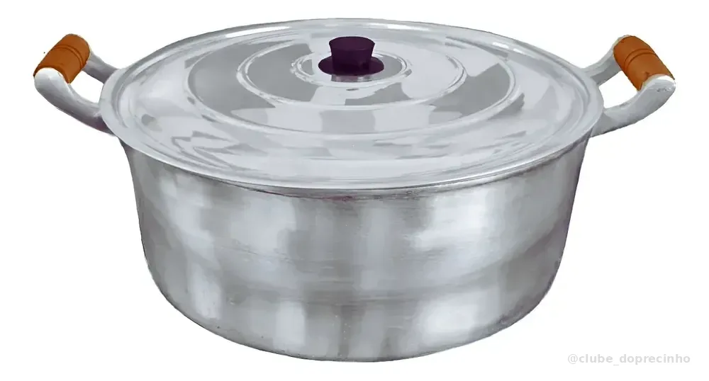 Panela Grande Panelão Alumínio Fundido Batido N°32 Cm Ofert