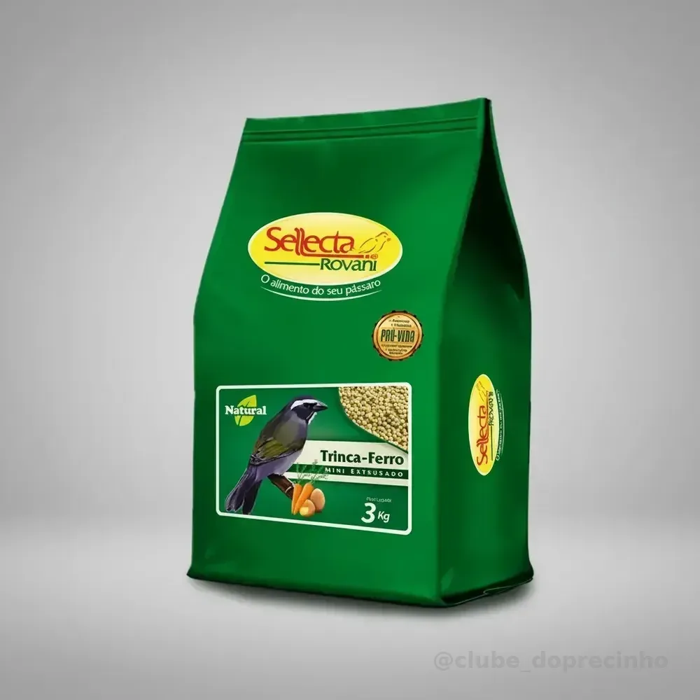 Ração Extrusada Trinca Ferro Natural 3kg Sellecta