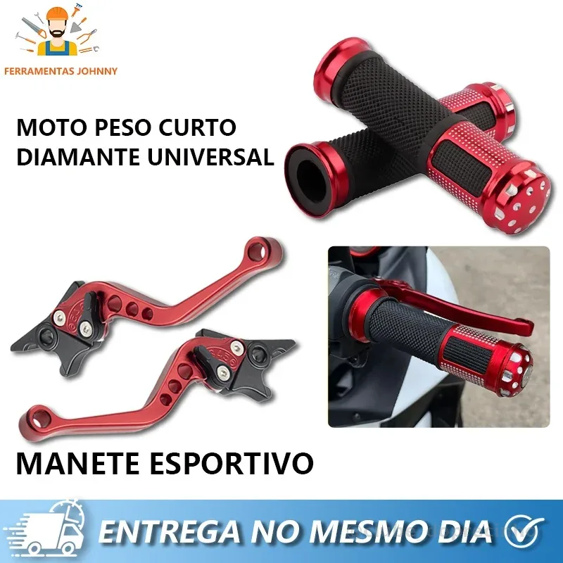 Kit Manopla Diamante +Manete de freio embreagem esportivo a  CG125 CG150 CG160