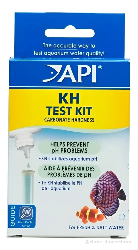 Teste De Alcalinidade Kh Api Aquários De Água Doce E Marinho