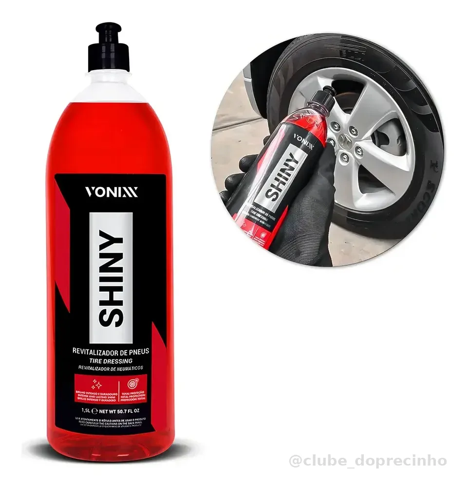 Revitalizador de Pneus Vonixx Shiny 1,5L Brilho Intenso