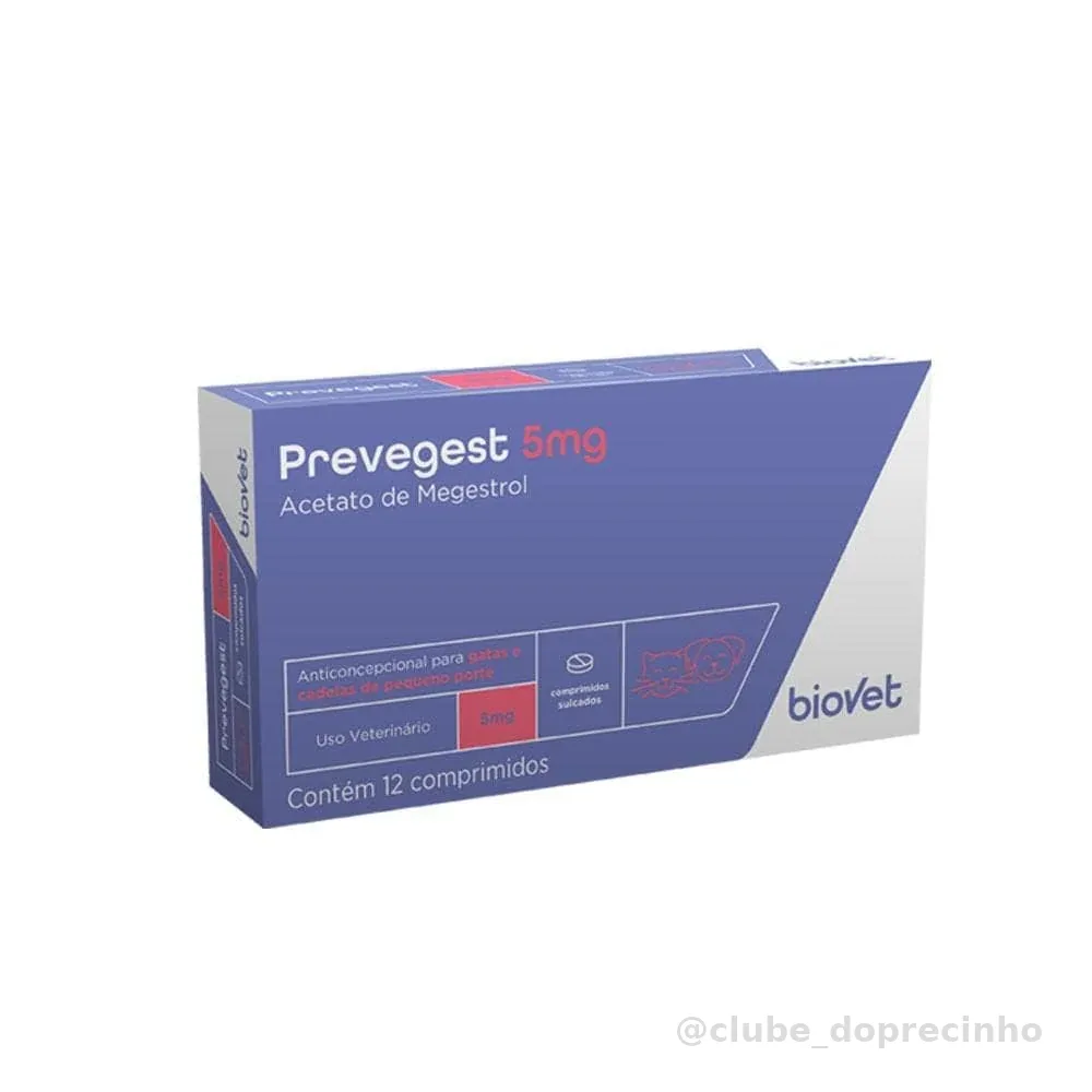 BIOVET Preve-Gest 5Mg C/12Comprimidos