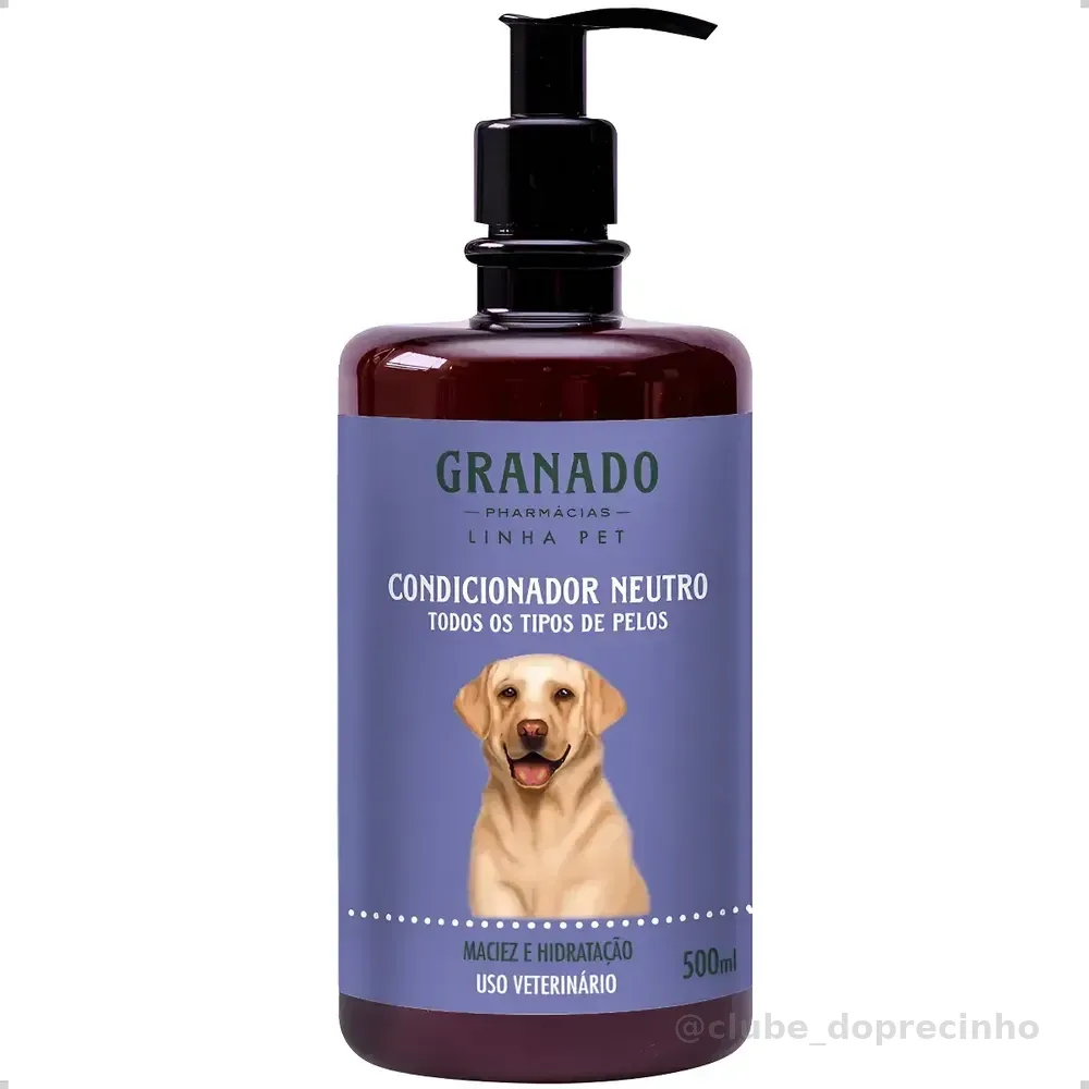 Condicionador Pet Neutro Granado 500ml Cachorro Hidratação